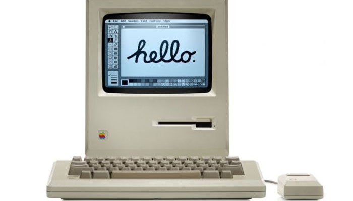 An undated image of the Apple Macintosh introduced in 1984. — AppleInsider