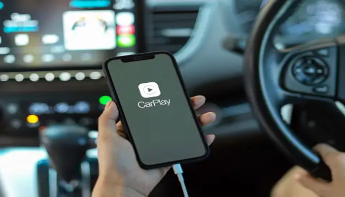 An undated image shows CarPlay logo on a mobile screen. — Unsplash
