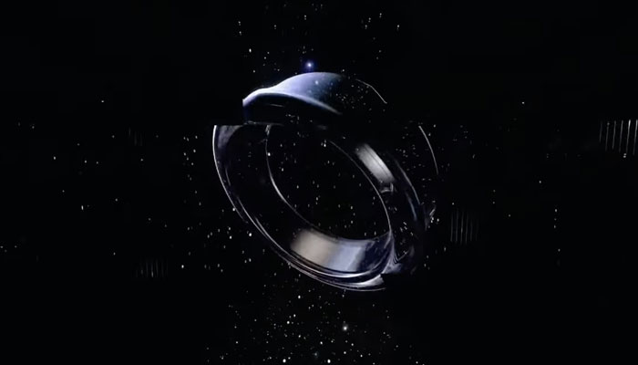 An image of the Samsung Galaxy Ring which was teased at San Jose Centre, California on January 17, 2024. — YouTube/Samsung