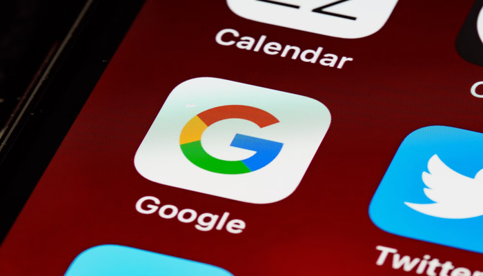 An undated image displaying Google app icon on a mobile screen. — Unsplash