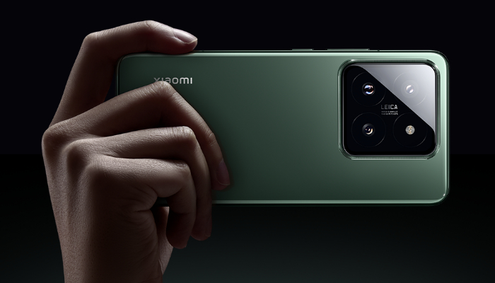 An image of Xiaomi 14 on hand. — MI/File