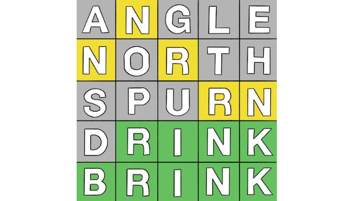 A screenshot of Dordle game. — Google Play