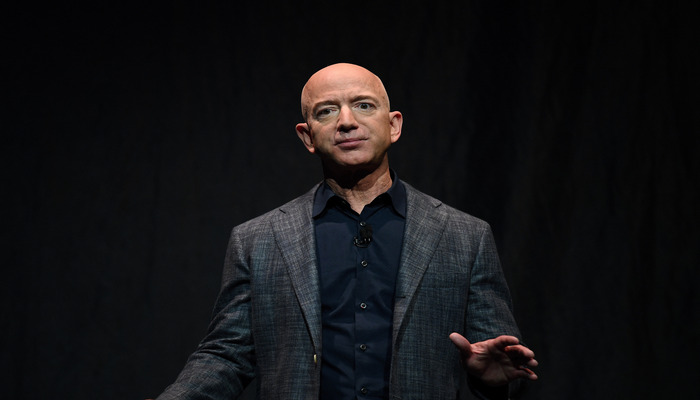 Amazon founder Jeff Bezos speaks during an event about Blue Origins space exploration plans in Washington, U.S., May 9, 2019. — Reuters