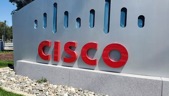 A sign bearing the logo for communications and security tech giant Cisco Systems Inc is seen outside one of its offices in San Jose, California, US August 11, 2022. — Reuters