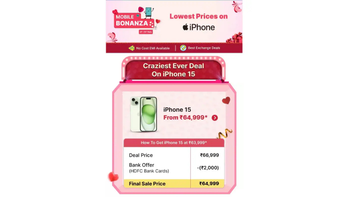 An image of the discount offer on Flipkart. — Gadgets360