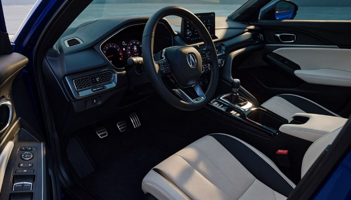An undated image of Acura Integra 2023 interior. — Acura