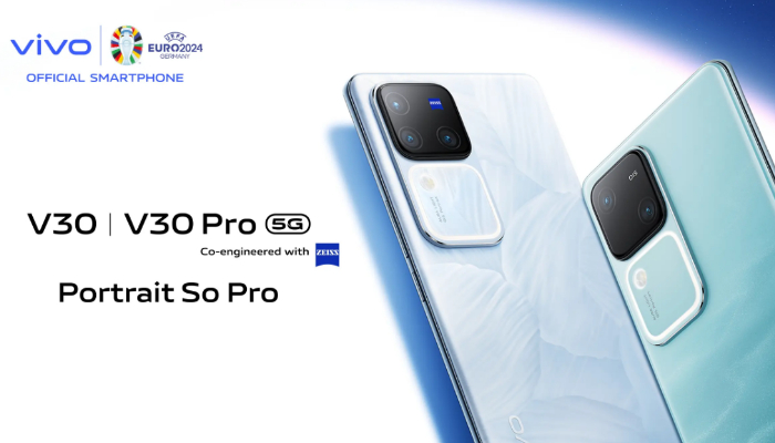 An undated image of Vivo V30 & V30 Pro 5G. — Vivo