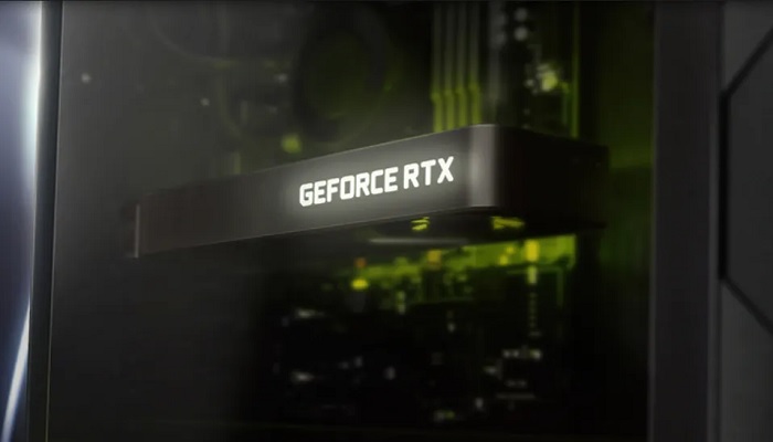 The image shows an NVIDIA GPU. — Nvidia