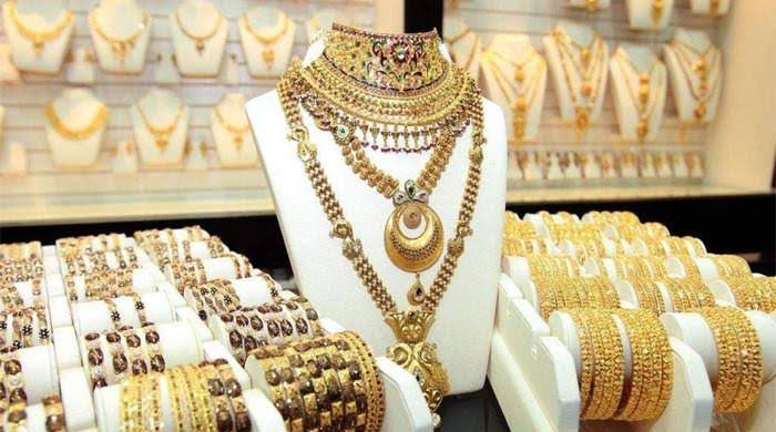 An undated image of gold jewellery. — Reuters