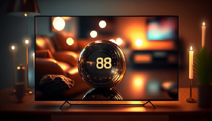 The image shows an AI-generated image of a TV. — Freepik