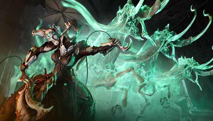 The image is a snapshot of Warframe. — Warframe