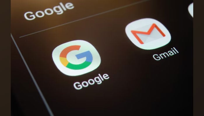 An undated image of the logo of Google and Gmail is displayed. — Freepik