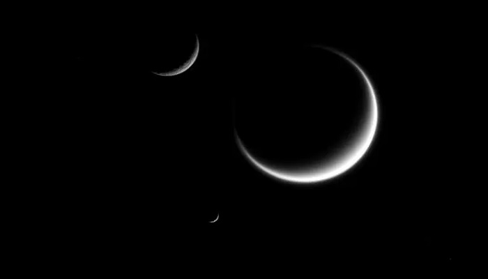 The image shows three crescents. — NASA.gov