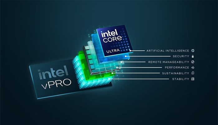 The image shows Intel vPro. — Intel
