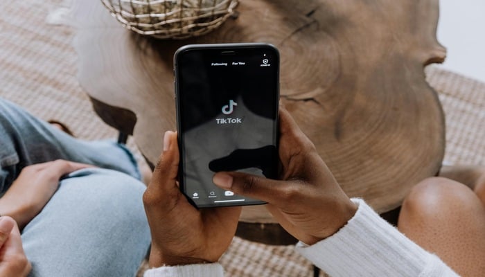 An undated image of TikTok logo displayed on a mobile screen. — Pixels
