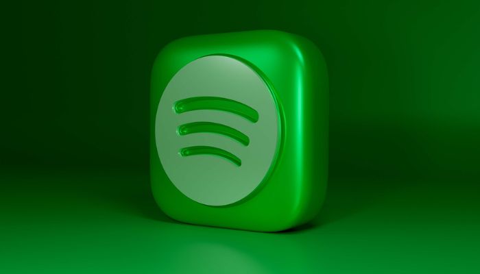 The image shows a 3D vector of the Spotify logo. — Pexels