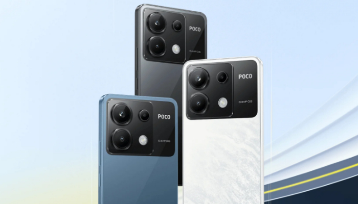 An undated image of Poco X6. — Poco