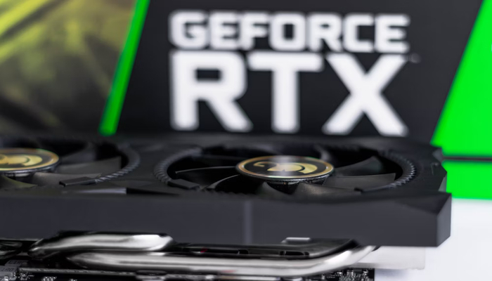 An undated image displaying an Nvidia Geforce graphics card. — Unsplash