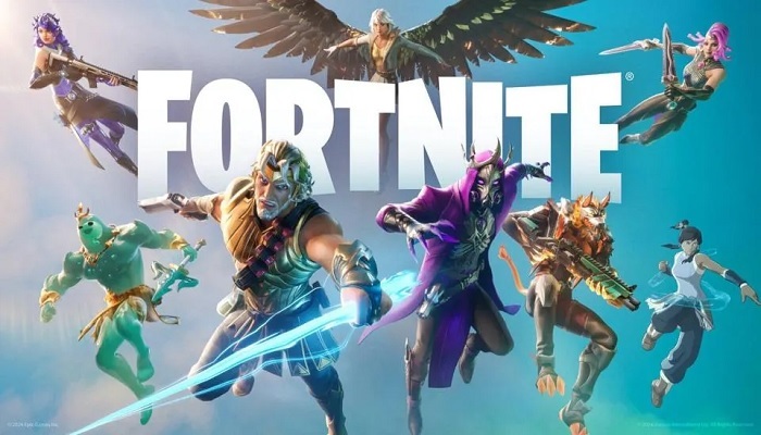 The image is a Fortnite poster. — Fortnite