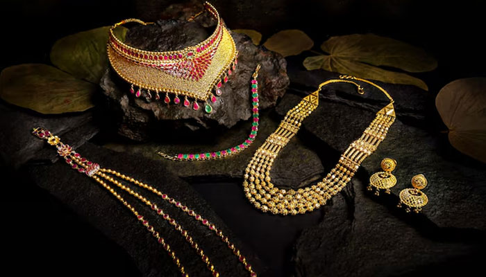 An undated image of gold jewellery. — Freepik