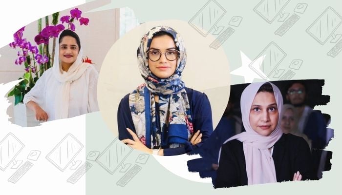 (L-R) The image shows Ayesha Iftikhar, Ayesha Zaman, and Shamim Rajani. — Provided