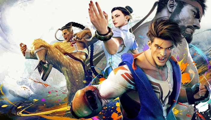 The image is a Street Fighter 6 poster. — Capcom