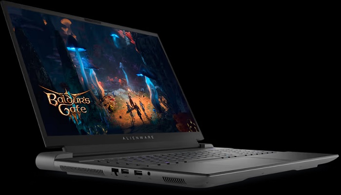 The image shows Alienware m18 R2. — Dell