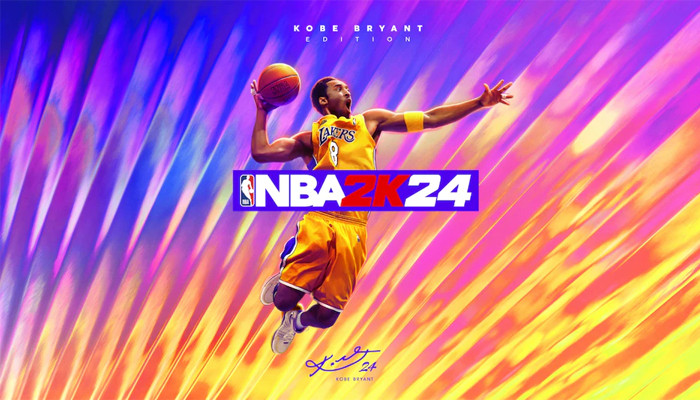 An undated image of the NBA 2K24 Kobe Bryant Edition poster. — 2K