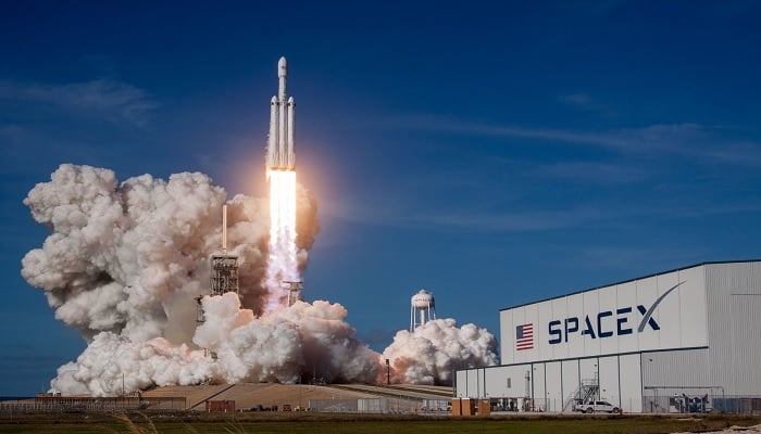 The image shows Space X headquarters. — Space X