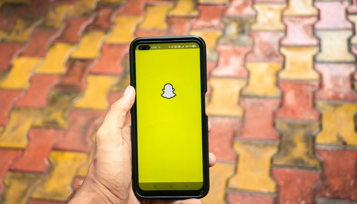 An undated image displays Snapchat on a mobile screen. — Pexels