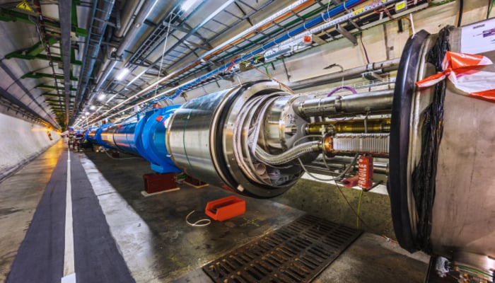 An undated image of the Large Hadron Collider (LHC). — CERN