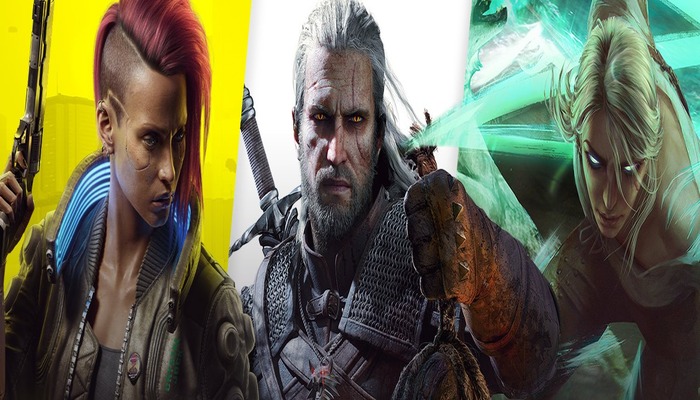 An undated image showcasing characters from Cyberpunk 2077 and The Witcher. — X/@CDPROJEKTRED