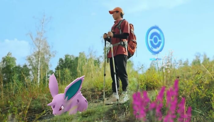 The image is a snapshot from Pokemon Go. — X