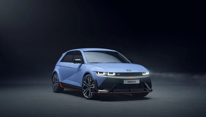 The image shows Hyundai Ioniq 5 N. — Hyundai