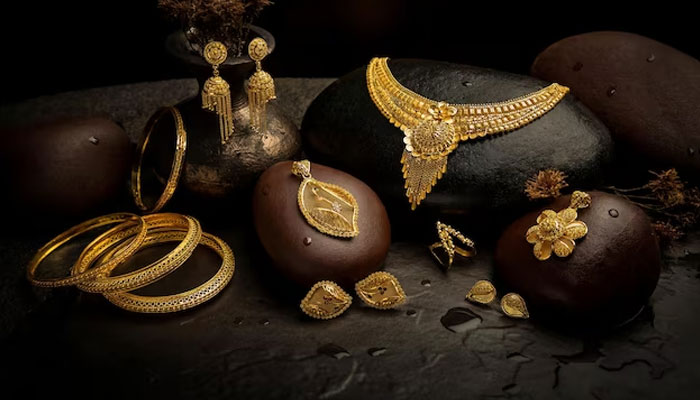 An undated image of gold jewellery. — Freepik