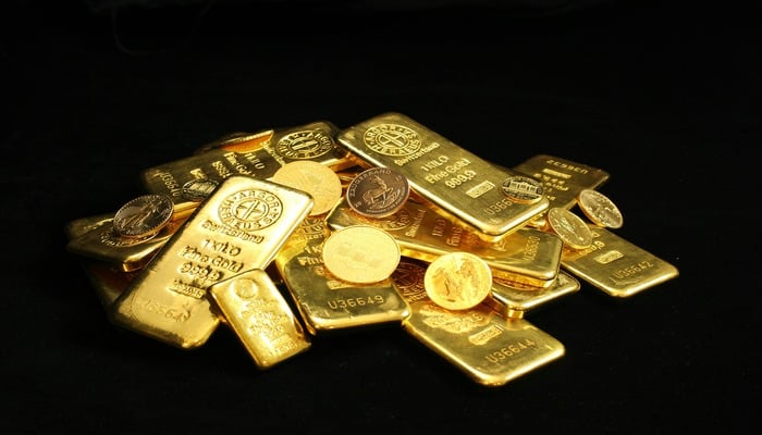 An undated image of gold bars. — Pexels