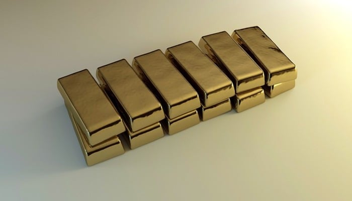 An undated image displaying gold bars. — Pixabay