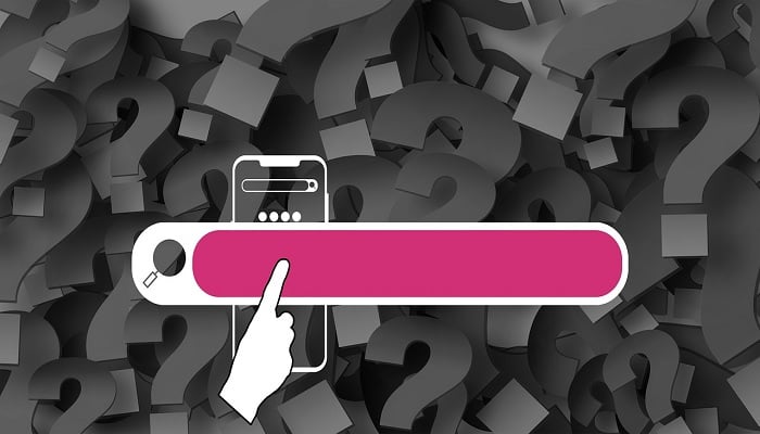 The illustration shows a search bar. — Pixabay