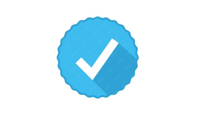 The image shows a blue check mark. — Freepik