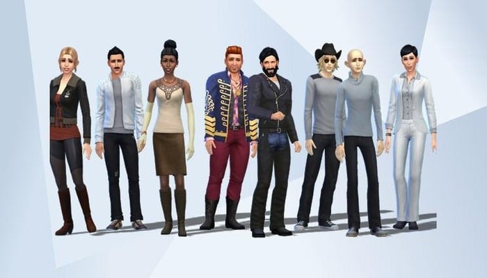 An undated image showcasing virtual characters of Sim 4. – Electronic Arts