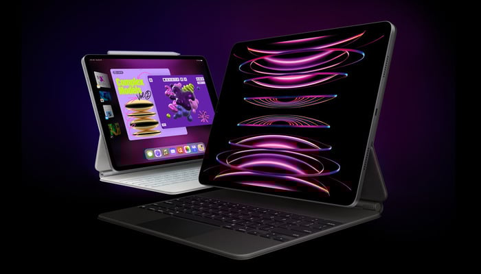 An undated image displaying a iPad Pro 2024 — Apple