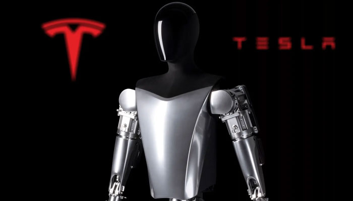 An undated image of Teslas humanoid robot,Optimus. — Digital Trends