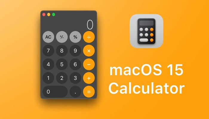 An undated image of Apple Calculator — Apple