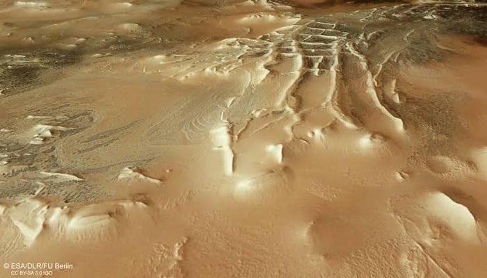 An undated image of the Inca city of Mars. — European Space Agency