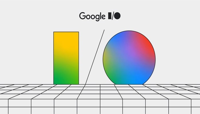 A graphical image of the Google I/O 202 poster. – Google I/O
