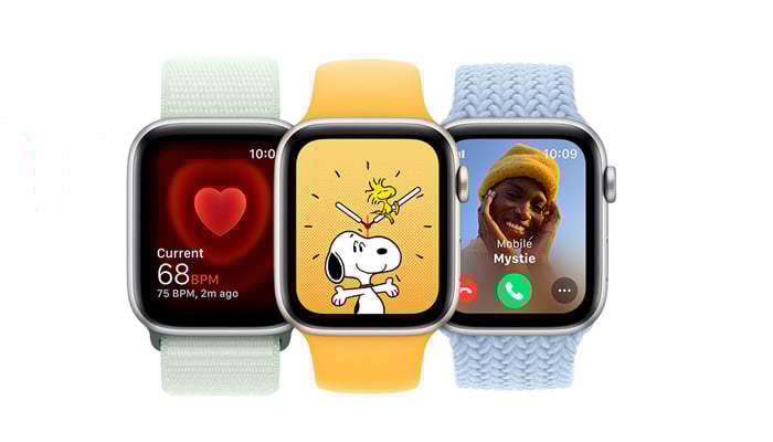 An undated image of Apple Watch SE. — Apple