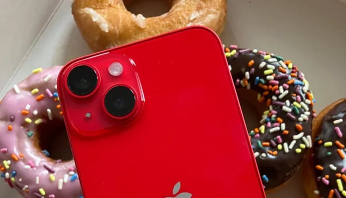 An undated image of (PRODUCT) RED iPhone 15. — X/@productred