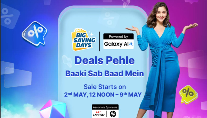 An undated image of the Flipkart Big Saving Days Sale poster. — Flipkart
