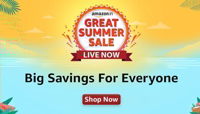 An undated image showing Amazon Great Summer Sale poster. — Amazon