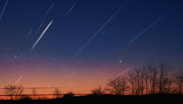 An undated image showing Eta Aquariid Meteor Shower. — Astrotourism WA